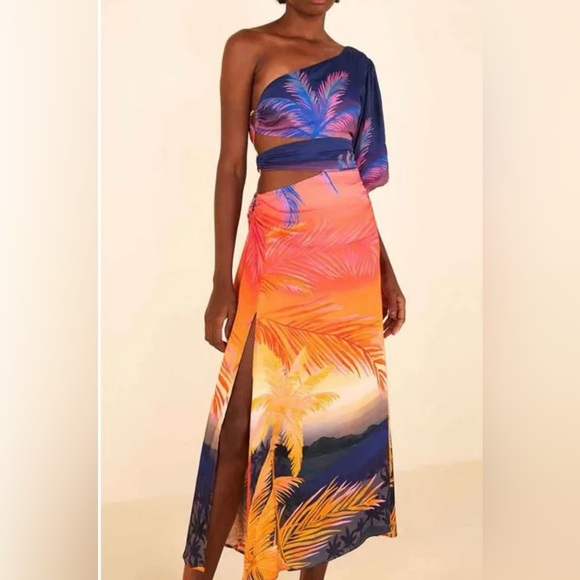 FARM Rio Sossego Maxi Dress Siz XL - Picture 2 of 11